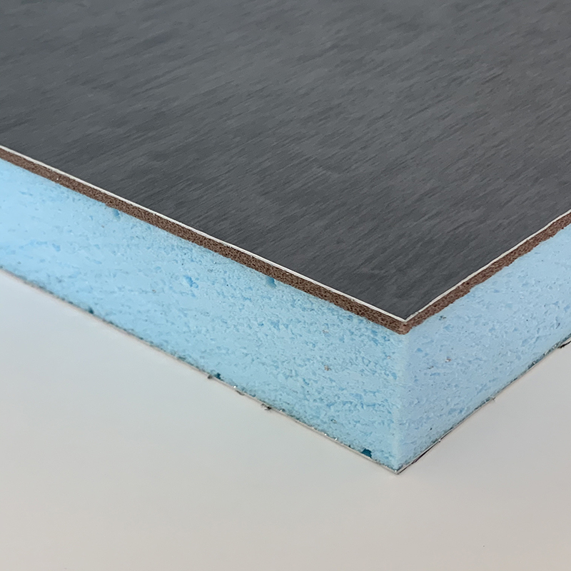 Aspecto zincado del panel de carpintería ISOTOIT® de 55 mm
